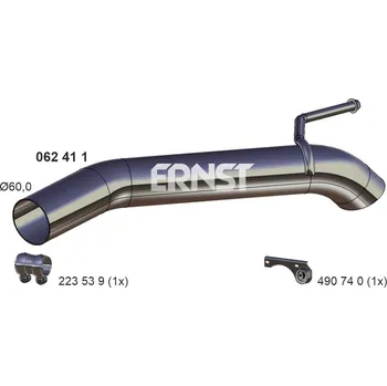 Přední díl výfuku Výfuková trubka ERNST 062411