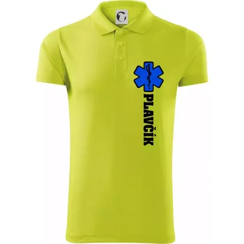 Pánská košile Hvězda života - Plavčík - Polokošile Victory sportovní (dresovina) - 2XL ( Limetková )