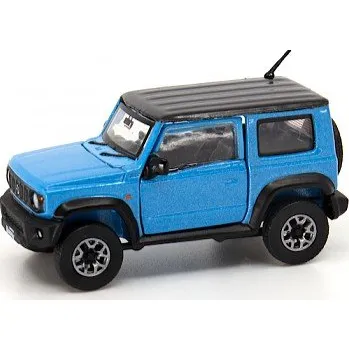 autíčko Suzuki Jimny JB74 modrá RHD 1:64 - BM Creations Suzuki Jimny JB 74 - kovový model auta