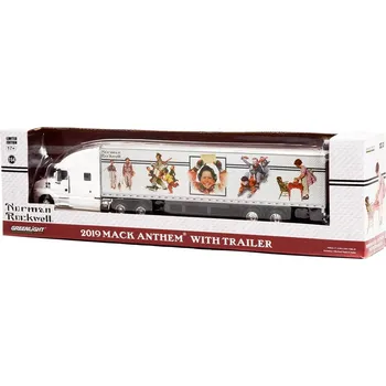 autíčko Mack Anthem 18-Wheeler Trailer 2019 1:64 Mack Anthem 18-Wheeler Tractor-Trailer - kovový model 1/64