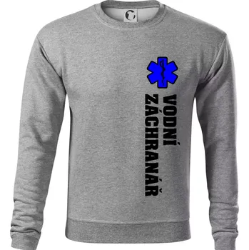 Pánská mikina Rescue - Vodní záchranář - Mikina Essential pánská - XL ( Tmavě šedý melír )