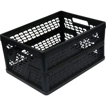 Přepravka na jídlo Přepravka manipulační skládací černá 48x35x24cm 1,1kg