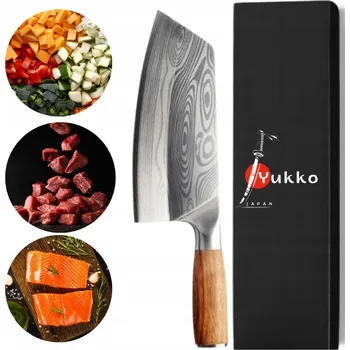Kuchyňský nůž Tasak Uniwersalny Duży Japoński Styl Dřevěná rukojeť, velmi ostrý