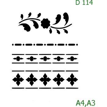 Šablona D 114 - A3 , Lepící fólie