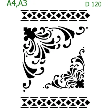 Šablona D 120 - A3 , Nelepící folie