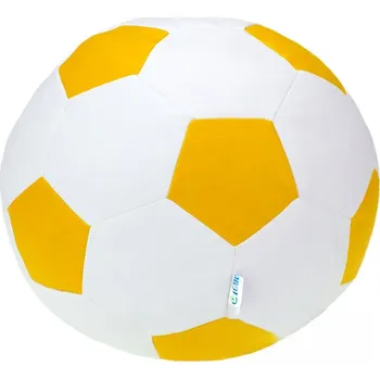 Taburet Sedací vak - míč 100 cm - bílá + žlutá