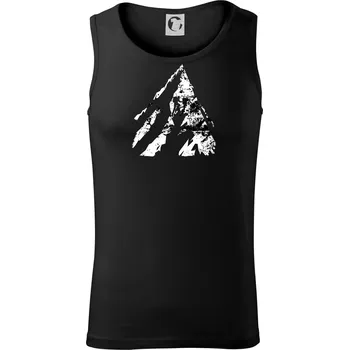 Horolezec - bílá hora - Tílko pánské Core - L ( Černá )