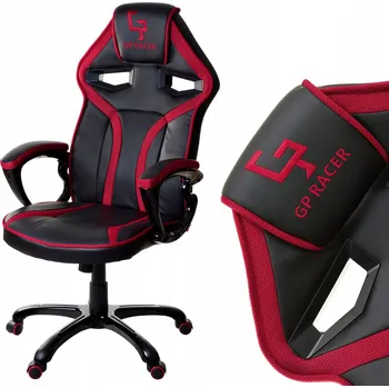 Herní židle Giosedio GPR041 , umělá kůže, černá