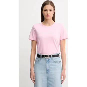 Pánská móda Bavlněné tričko Tommy Hilfiger WW0WW45746 růžová 30X, vel. M