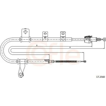 Autodíl Tažné lanko, parkovací brzda COFLE 17.2560