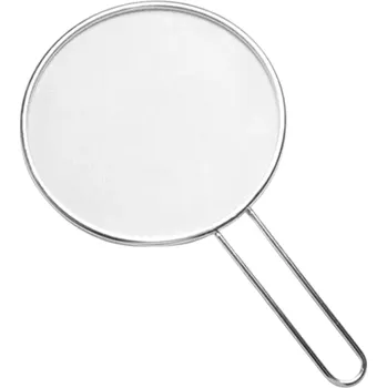 Cedník a síto Síťový kryt proti prskání z nerezové oceli 19 cm Kuchyňské sítko s rukojetí 13,5 cm Ochrana proti oleji Pánev Gril Vaření