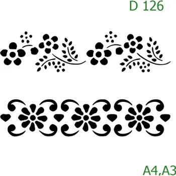 Šablona D 126 - A4 , Lepící fólie