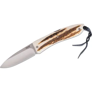 kapesní nůž Lionsteel skládací nůž s čepelí z oceli D2, rukojeť z parohu s pouzdrem 8800 CE