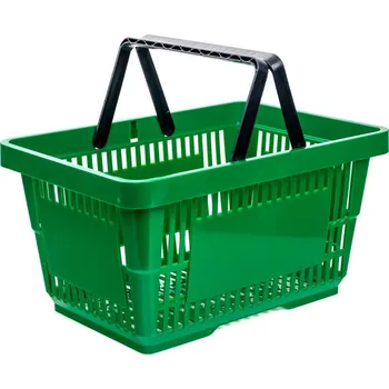 Skladový kontejner Mobler Nákupní košík 22L 22x30x43 cm - zelená