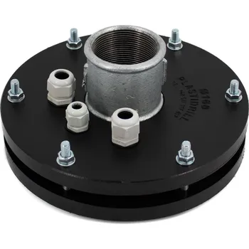 Příslušenství k čerpadlu PLASTIDRILL Instalační hlavice na vrt 160mm, 2", s odvzdušněním a vývodkou pro sondy (PG9)