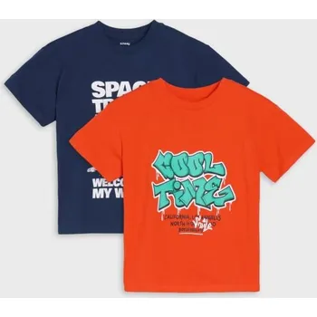 Chlapecké tričko Sinsay - Sada 2 triček - námořnická modrá - 810EY-59X - 810EY-59X-104