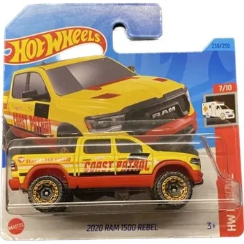 auto na autodráhu Hot Wheels 2020 RAM 1500 Rebel žluté TH