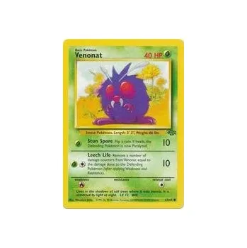 Sběratelská karetní hra Pokémon JU 63/64 Venonat - Jungle Stav: Good