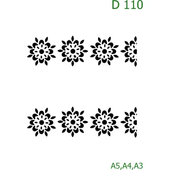 Šablona D 110 - A5 , Lepící fólie