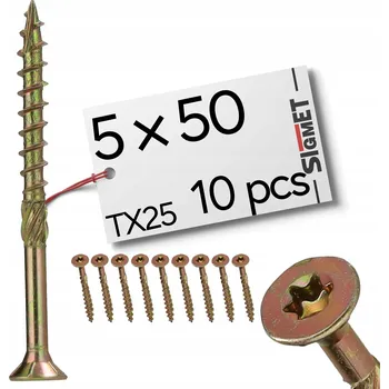 Vrták Šrouby do dřeva Sigmet 5 x 50 mm 1 ks