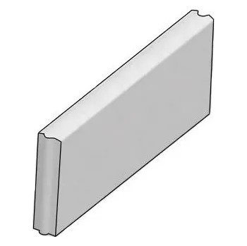 Zahradní obrubník CSB OBRUBNÍK ZAHRADNÍ R25 5 x 25 x 50 cm Šedý (paleta 80 ks) - půlka
