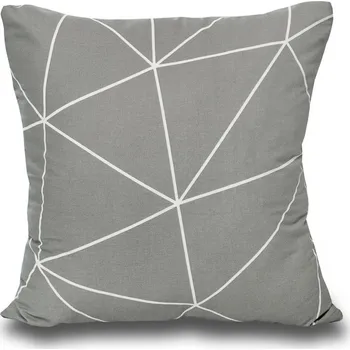 Povlak na polštářek Kvalitex Povlak na polštář bavlna NORDIC COLLECTION GRID šedé 40x40cm