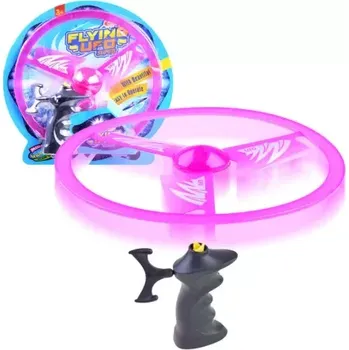 Frisbee Létající disk se světlem, růžový.