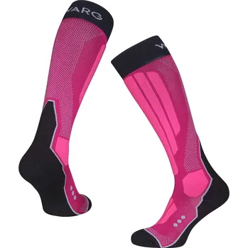Pánské ponožky Podkolenky Warg Merino Ski Velikost ponožek: 39-42 / Barva: růžová