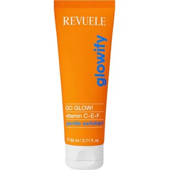 Elektrický čistič pleti Revuele Glowify Go Glow! jemný peeling pro rozjasnění pleti 80 ml
