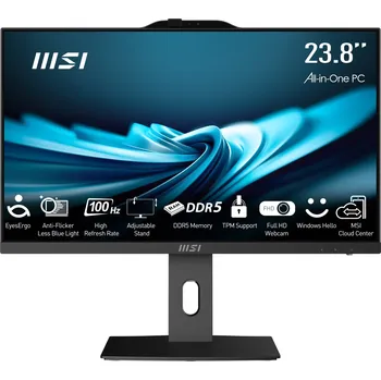 Stolní počítač MSI PRO/AP242P 14M-666EU/23,8"/FHD/i3-14100/8GB/256GB SSD/UHD 730/W11H/Black/2R