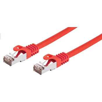 Síťový kabel C-TECH Kabel patchcord Cat6, FTP, červený, 2m CB-PP6F-2R