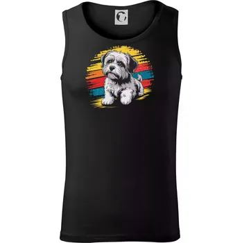 Pánské termoprádlo Havanský psík barevný kruh - Tílko pánské Core - 2XL ( Černá )