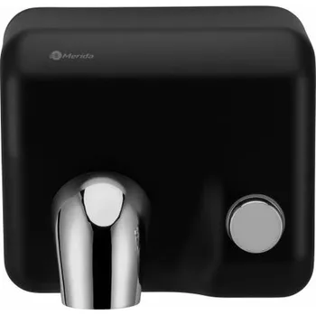 Vysoušeč rukou Elektrický osoušeč rukou STARFLOW PLUS mat s tlačítkem, povlak Anti-FingerPrint, černý