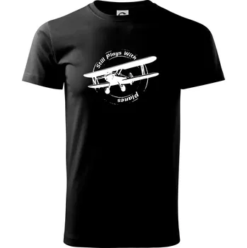Pánské tričko Still Plays With Planes - Triko extra velké (5-8XL) - 6XL ( Černá )