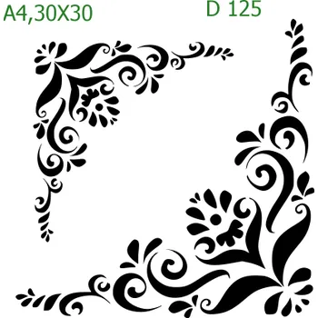 Šablona D 125 - 30 x 30 cm , Nelepící folie