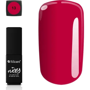 Lak na nehty Hybridní lak Flexy 13 4,5g červený bez TPO, UV lak na nehty