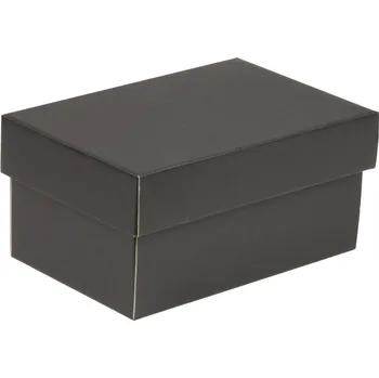 Dárková/úložná krabice s víkem 200x125x100 mm, černá