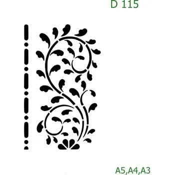 Šablona D 115 - A3 , Nelepící folie