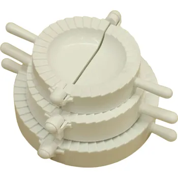 Sada kuchyňského náčiní Sada 3 plastových sklápěcích forem na knedlíčky 7 cm 8 cm 10 cm Pomůcka na přípravu pirohů raviol domácí těstoviny plněné taštičky