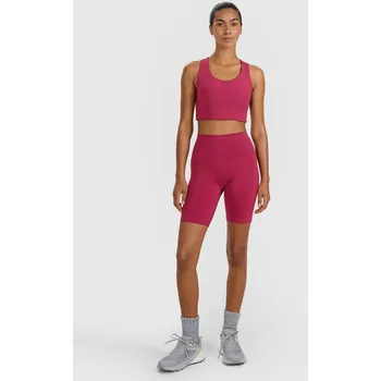 Dámské legíny Kraťasy tréninkové kraťasy a cyklistické legíny 4F , červené, velikost M