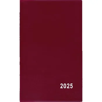 Diář Baloušek Tisk Diář kapesní PVC - čtrnáctidenní / bordó