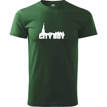 Pánské tričko Cityboy - Triko extra velké (5-8XL) - 6XL ( Lahvově zelená )