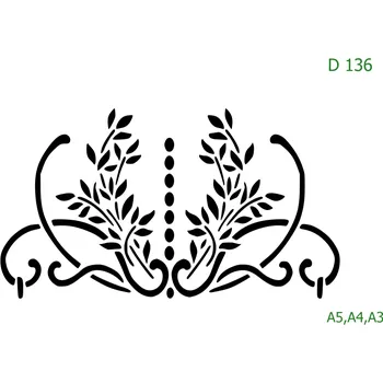 Šablona D 136 - A5 , Lepící fólie