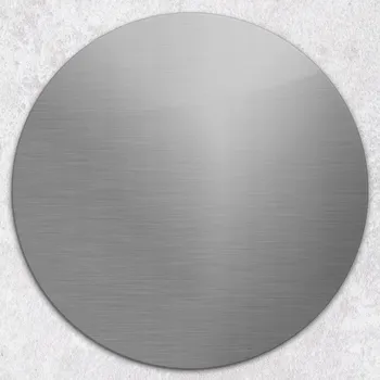 Kuchyňské prkénko Stylové a odolné kulaté skleněné prkénko s potiskem Efektní kovový vzhled průměr 40 cm