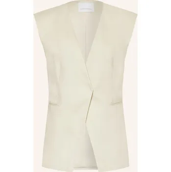 Dámská vesta Leger Studio Dámská Blejzrová Vesta Frej Se Lnem, krémová, 36
