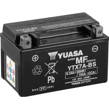 Motobaterie Akumulátor Yuasa YTX7A-BS