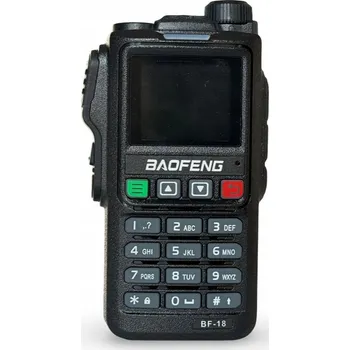 Vysílačka Baofeng BF-18H 5W Vysílačka VHF/UHF s barevným LCD displejem - Poslech služeb