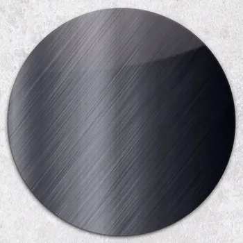 Kuchyňské prkénko Kulaté Skleněné Prkénko na Krájení a Servírování Futurystyczny Metal průměr 40 cm