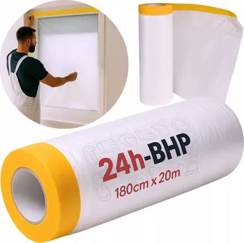 Zakrývací fólie na malování MALOVACÍ Fólie ochranná fólie ANTI-FLAP MASKA RYCHLOLEPÍCÍ páska 180cm/20m