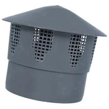 Kanalizační potrubí PVC ventilační hlavice 160 šedá
